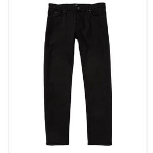 Hugo BOSS Candiani Maine Black Regular-Fit Stretch Denim Jeans